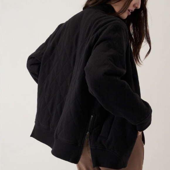 Athleta Retroplush Oversized Bomber Jacket - Picture 6 of 6
